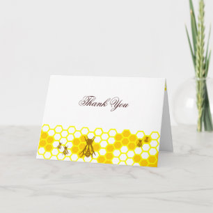 Cartão Personalizado de Querida Bee Honeycomb