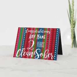 cartão personalizado de recuperação de sobriedade