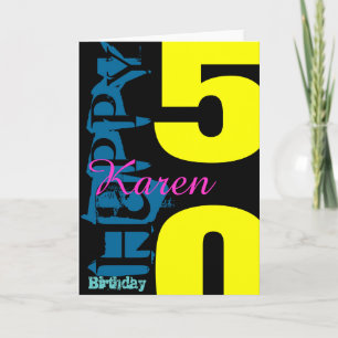 Cartão personalizado de saudação de POP de anivers