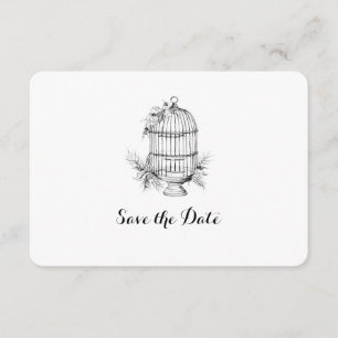 Cartão Personalizado de Save the Date de Classica 