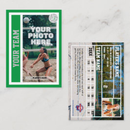 Cartão Personalizado de Voleibol de Praia (Kelly G