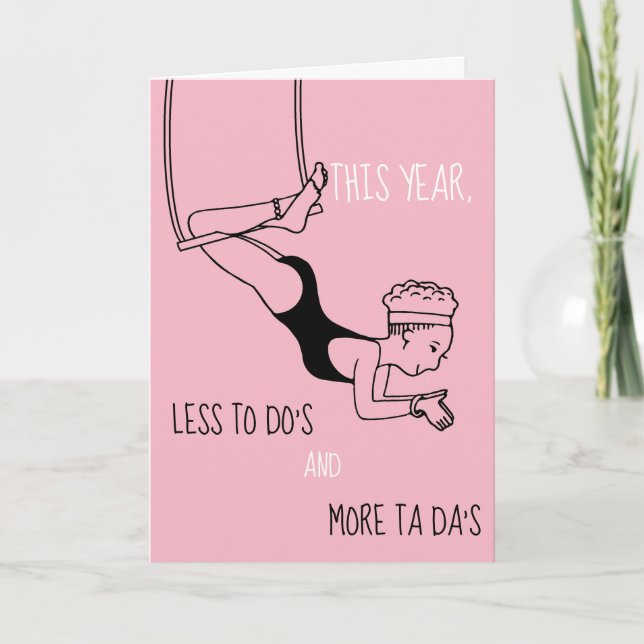 Cartão personalizado do artista de trapézio (Frente)