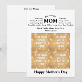 Cartão Personalizado do Dia das Mães