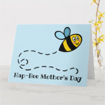 Cartão personalizado do Dia das Mães com Abelha At
