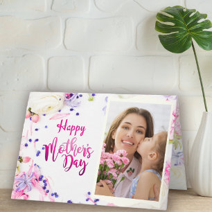 Cartão personalizado do Dia das Mães com foto e te