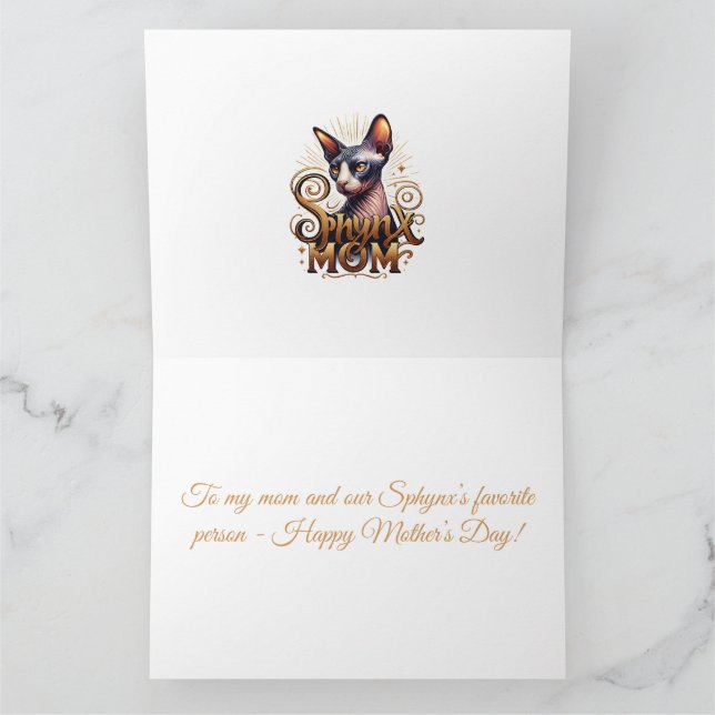 Cartão Personalizado do Dia das Mães para Mãe de G (Interior)