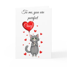 Cartão Personalizado do Dia dos Namorados - Gato F
