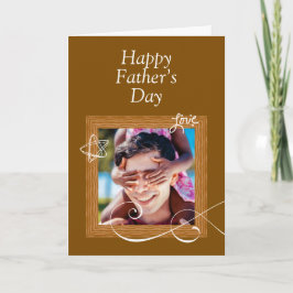 Cartão personalizado do Dia dos Pais com Foto – Pe