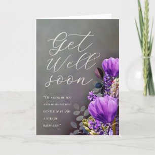 Cartão Personalizado Elegante de Flores para Melho