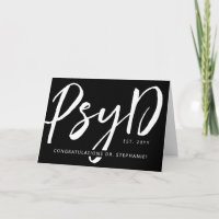 Personalizado Elegante PsyD Doutor em Psicologia M