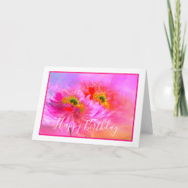 Cartão personalizado fantasia floral