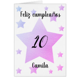 Cartão Personalizado Feliz Cumpleaños