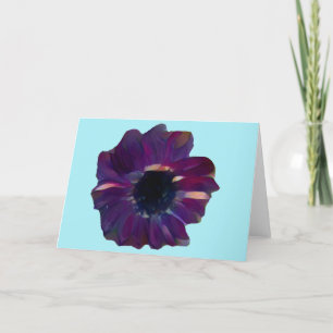 Cartão Personalizado Flor de Arte Roxa Jardim Boni