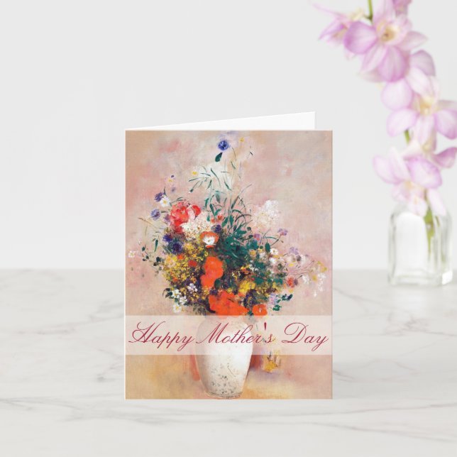 cartão personalizado floral vintage (Orquídea)