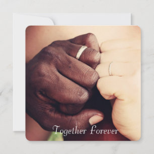 Cartão Personalizado "Juntos para Sempre" Adiciona