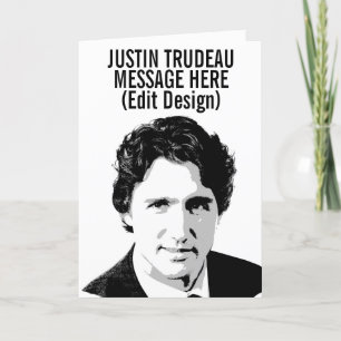 CARTÃO PERSONALIZADO JUSTIN TRUDEAU