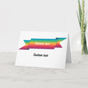 cartão personalizado LGBT Arco-íris