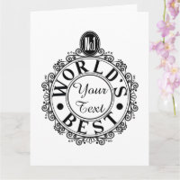 Personalizado Nº1 Melhor do Mundo . . (Seu Texto)
