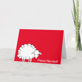 Cartão Personalizado Navidad Fleece