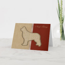Cartão Personalizado Newf-Tidings Antigo