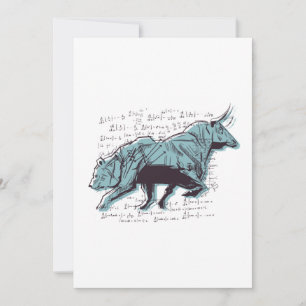 Cartão personalizado para a Bull e o mercado do ur