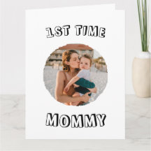 Cartão personalizado para a primeira vez da Mamãe