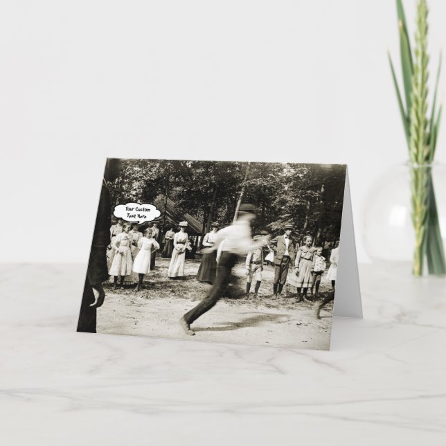 Cartão Personalizado para Corrida de corrida de 1890 (Frente)