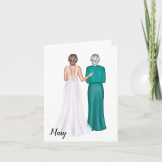 Cartão personalizado para sogra no casamento