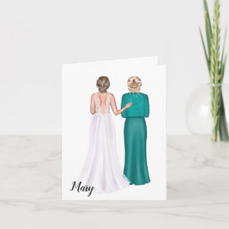 Cartão personalizado para sogra no casamento