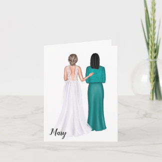 Cartão personalizado para sogra no casamento