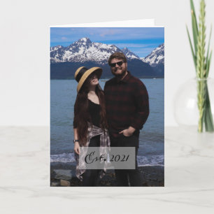 Cartão Personalizado Simples de Aniversário de Fot