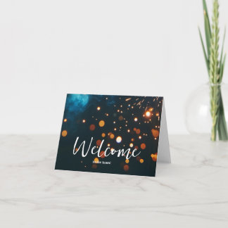 Cartão Personalizado simples Elegante Bem-vindo à equipe