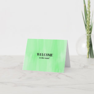Cartão Personalizado simples Elegante Bem-vindo à equipe