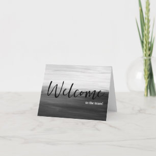 Cartão Personalizado simples Elegante Bem-vindo à equipe