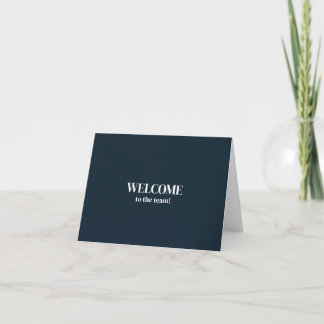 Cartão Personalizado simples Elegante Bem-vindo à equipe