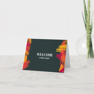 Cartão Personalizado simples Elegante Bem-vindo à equipe