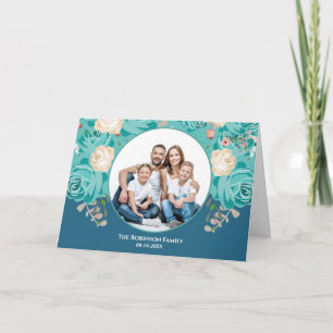 Cartão Personalizar família de fotos personalizada
