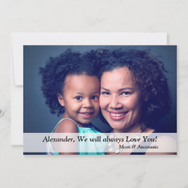 Cartão Personalizar Foto de Aniversário Personalizado