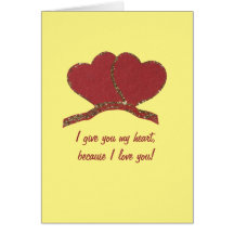 Personalizar o amor do coração do ouro vermelho