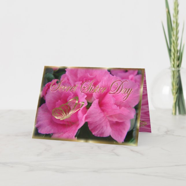 Cartão Personalizar o Dia 2 da Irmã Secreta (Frente)