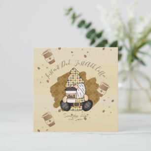 Cartão Personalizar para Pai de Lover de Café   Vintage