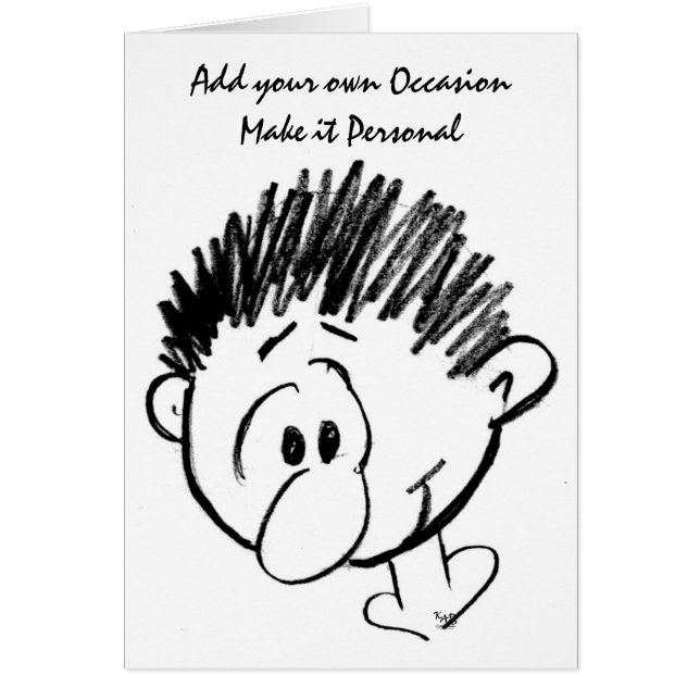 Cartão Personalizar para qualquer ocasião (Frente)