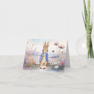Cartão Personalizar Peter o Rabbit Feliz Aniversário