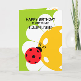 Cartão Personalizável de Aniversário Feliz Pickleb