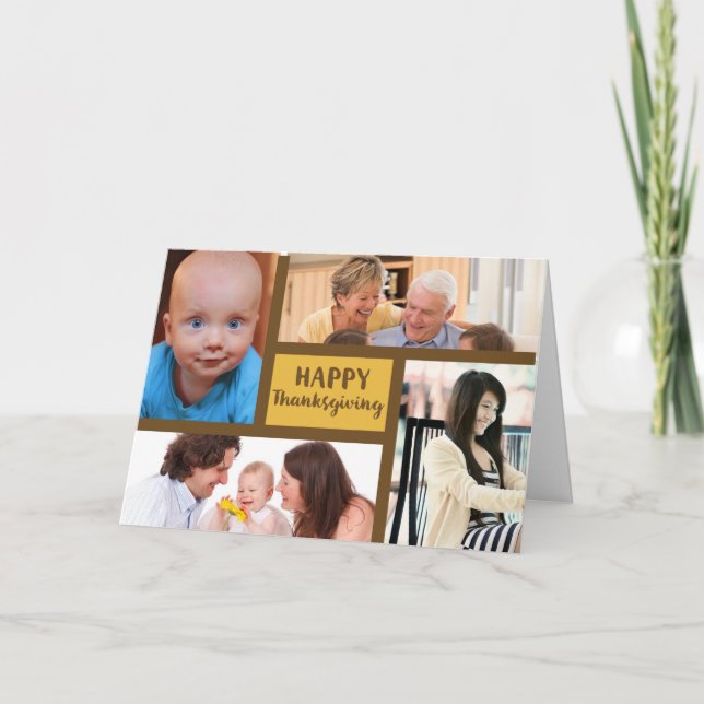 Cartão Personalizável de Fotografias de Ação de Gr (Frente)