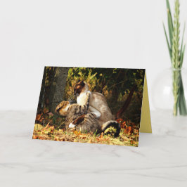 Cartão Personalizável de Gatinho Siamês Fofo