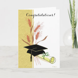 Cartão personalizável de graduação do boné legante