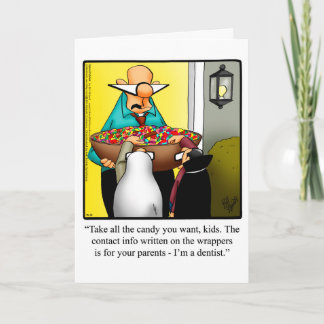 Cartão Personalizável de Saudação de Humor Hallowe