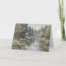 Cartão Personalizável Tema de Pesca