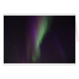 Cartão Personalize Céu Aurora Boreal Luzes do Norte